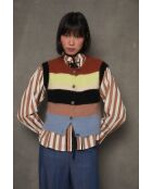 Gilet Nagoya Punto in lana color caramello