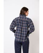 Blauwe katoenen blouse Maribel Cuadro