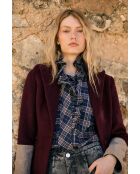 Blauwe katoenen blouse Maribel Cuadro