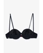 Tropez Pique schwarzes Top