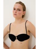 Tropez Pique schwarzes Top
