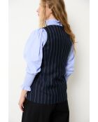 Marineblauwe wollen vest Trujillo Rayas