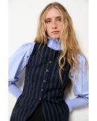 Marineblauwe wollen vest Trujillo Rayas