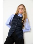 Marineblauwe wollen vest Trujillo Rayas