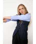 Marineblauwe wollen vest Trujillo Rayas
