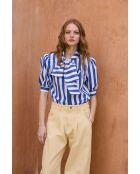 Blauwe katoenen blouse van Lulu Rayas