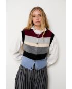 Grijze wollen vest Nagoya Punto