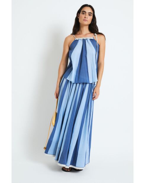 Circo Voile blauwe katoenen top