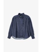 Marineblauwe katoenen blouse Maribel Florinda