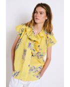 Isa Puntos gelbe Baumwollbluse