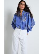 Blauwe katoenen blouse van Tulipan Puntos