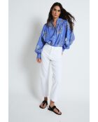 Blauwe katoenen blouse van Tulipan Puntos