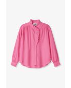 Maribel Voile roze katoenen blouse