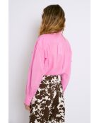 Maribel Voile roze katoenen blouse