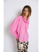 Maribel Voile roze katoenen blouse