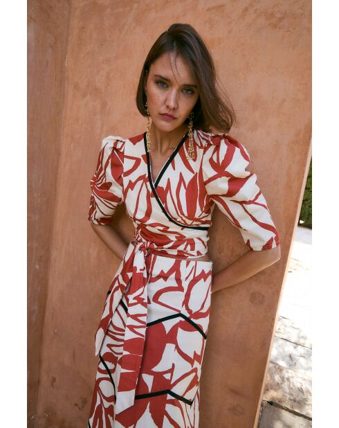 Baumwolltop Corina Tropical Teja