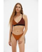 Top azul marino bicolor Ingrid