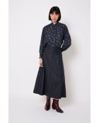 Blusa Catalina Flor blu