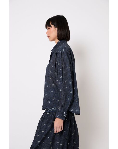 Blusa Catalina Flor blu
