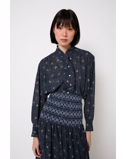Blusa Catalina Flor blu