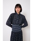 Blusa Catalina Flor blu