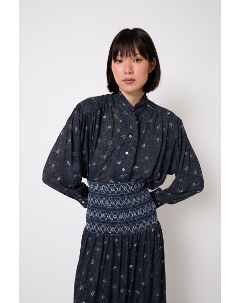 Blusa Catalina Flor blu