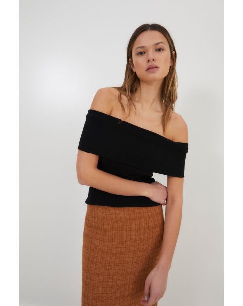 Gilda Punto Brillo schwarzes Top