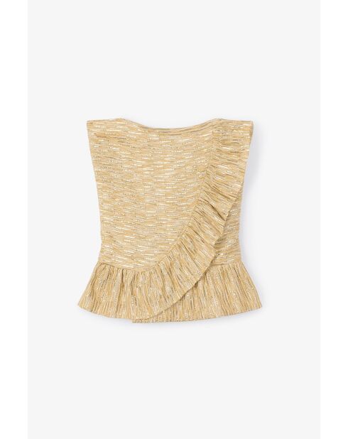 Top en coton Lola Lame doré