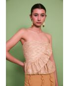 Top en coton Lola Lame doré