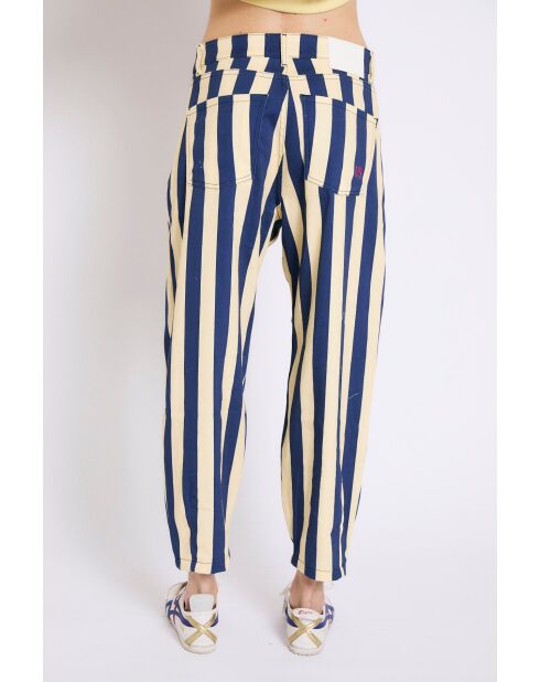 Jean en coton Boyfriend Barras bleu