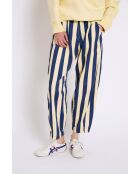 Jeans Boyfriend Barras in cotone blu