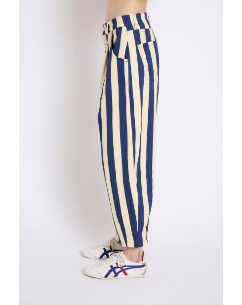 Jean en coton Boyfriend Barras bleu