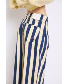 Jeans Boyfriend Barras in cotone blu