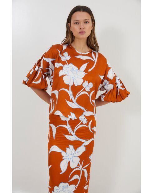Blusa Pati Palermo color caramello