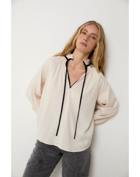 Blusa Maria Blusa ecru