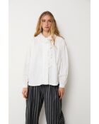 Maribel Trencilla ecru katoenen blouse