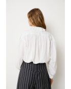 Maribel Trencilla ecru katoenen blouse