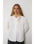 Maribel Trencilla ecru katoenen blouse