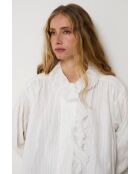 Maribel Trencilla ecru katoenen blouse