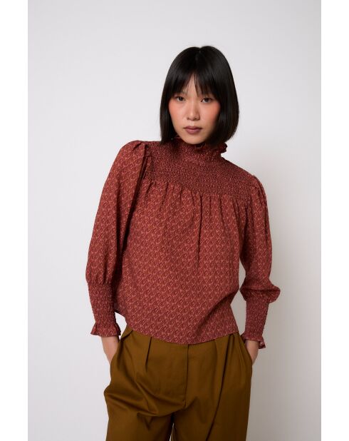 Blouse en coton Nido Tapir ocre