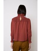Blouse en coton Nido Tapir ocre
