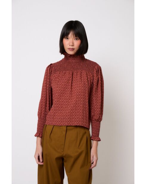 Blouse en coton Nido Tapir ocre