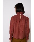 Blouse en coton Nido Tapir ocre