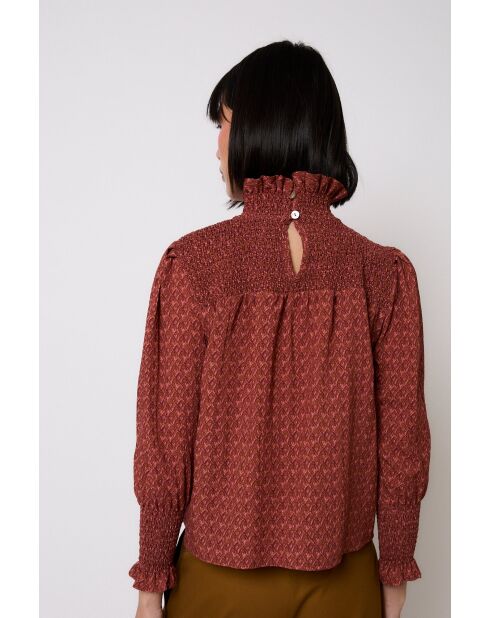 Blouse en coton Nido Tapir ocre