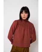 Blouse en coton Nido Tapir ocre