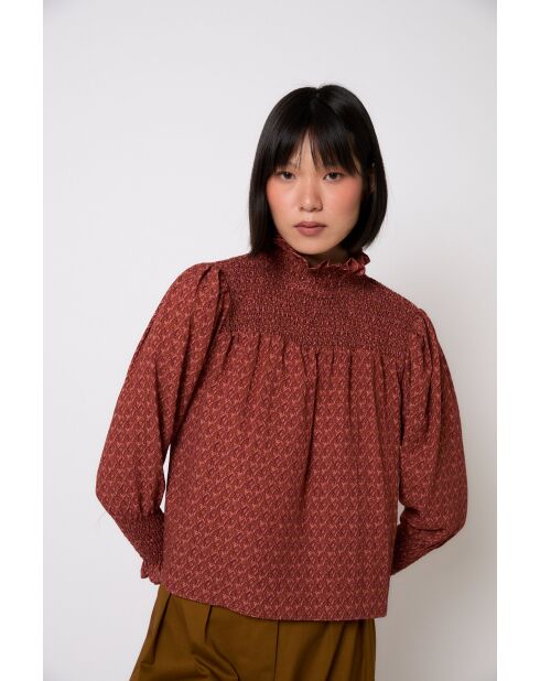 Blouse en coton Nido Tapir ocre