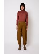 Blouse en coton Nido Tapir ocre