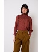 Blouse en coton Nido Tapir ocre