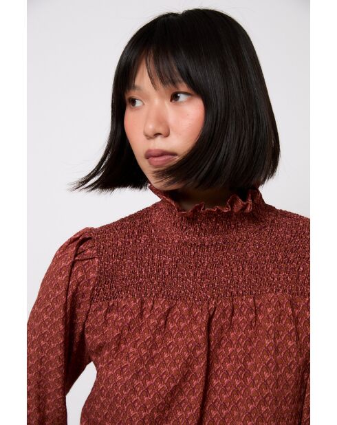 Blouse en coton Nido Tapir ocre