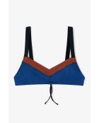 Gwyneth Shiny marineblauwe top